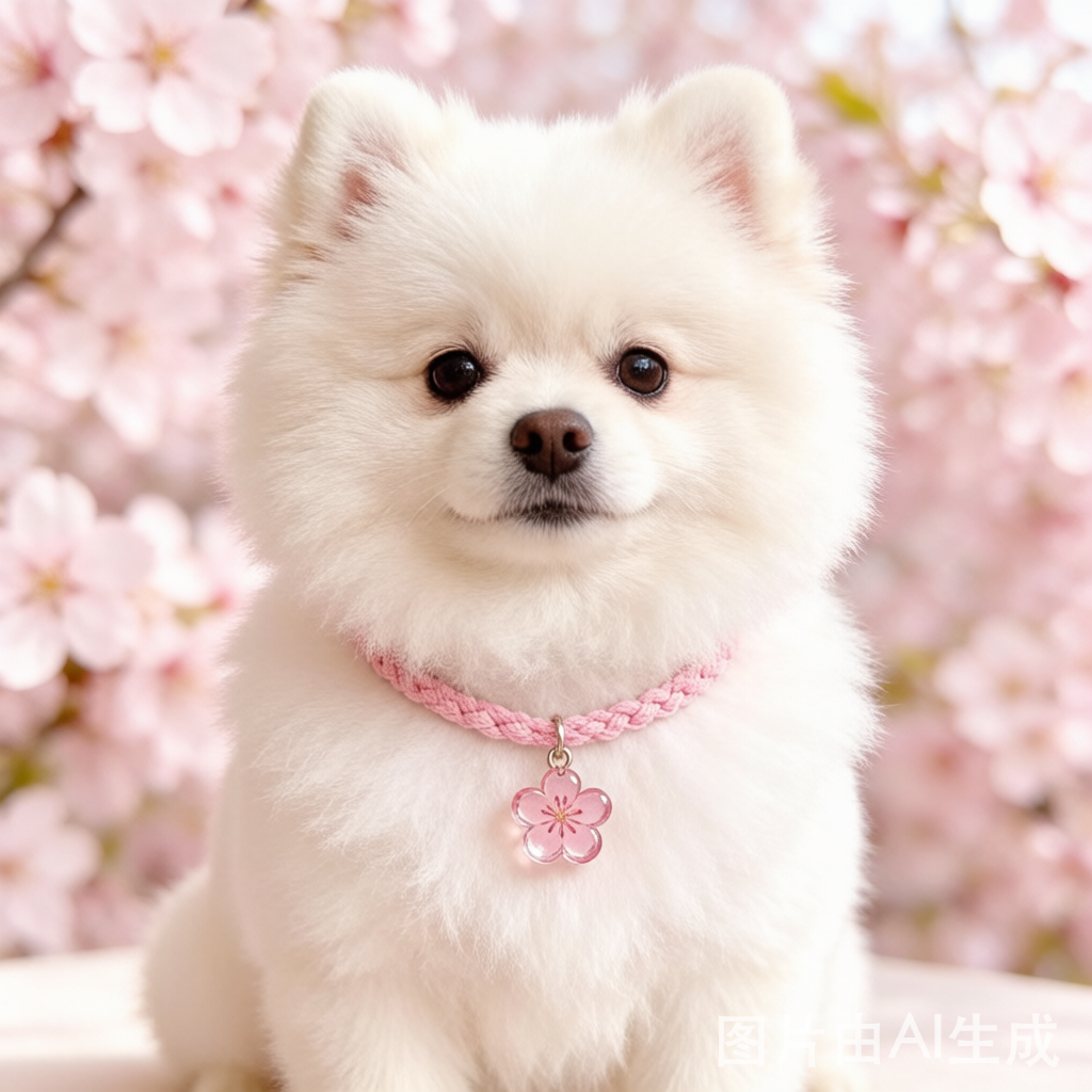 Glass Bead Sakura Sweet Collar